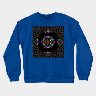 Neon Rainbow - Galactic Compass Crewneck Sweatshirt